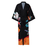 100% Floral Nature - inspired Prints Silk Kimono Robe