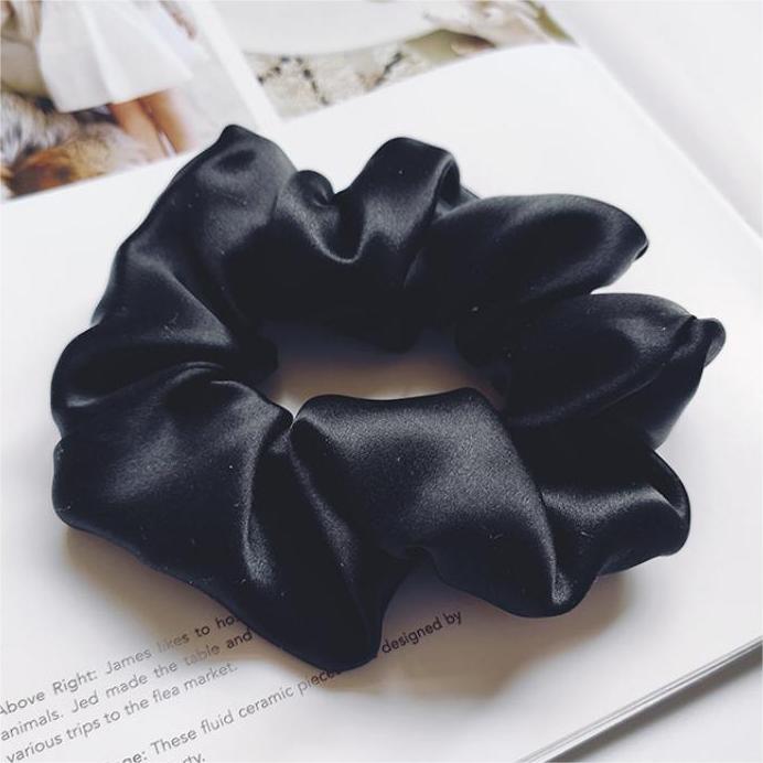 100% Mulberry Silk - scrunchies For Hair Sleep 30 Momme Lilac Purple M