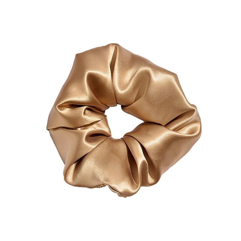 100% Mulberry Silk - scrunchies For Hair Sleep 30 Momme Gold M
