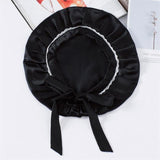 Silk Lace Sleep Cap For Women Hair Care Silk Night Bonnet