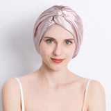 100% Mulberry Silk Sleep Cap For Women Pure Silk Turban