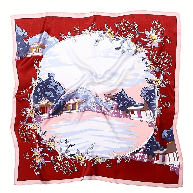 100% Pure Mulberry Silk Square Head Scarf For Women