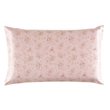 19 Momme Housewife Silk Pillowcase Hidden Zipper Floral Print Silk Pillowcases