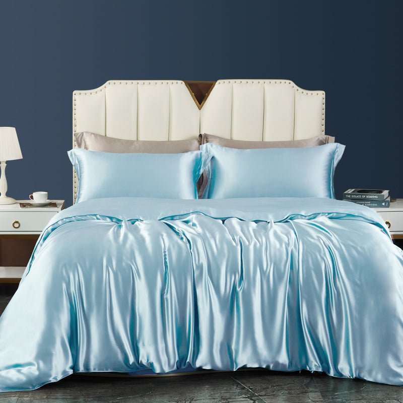 22 Momme 3PCS Duvet Cover Set Seamless Luxury Silk Bedding Set