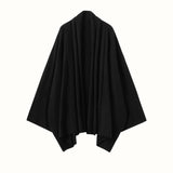 Cardigan in cashmere da donna Maglione lavorato a maglia di cashmere a maniche lunghe drappeggiato sul davanti aperto