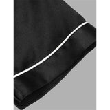 Boys Silk Pajama Sets Short Two Piece Kids Silk Sleepwear