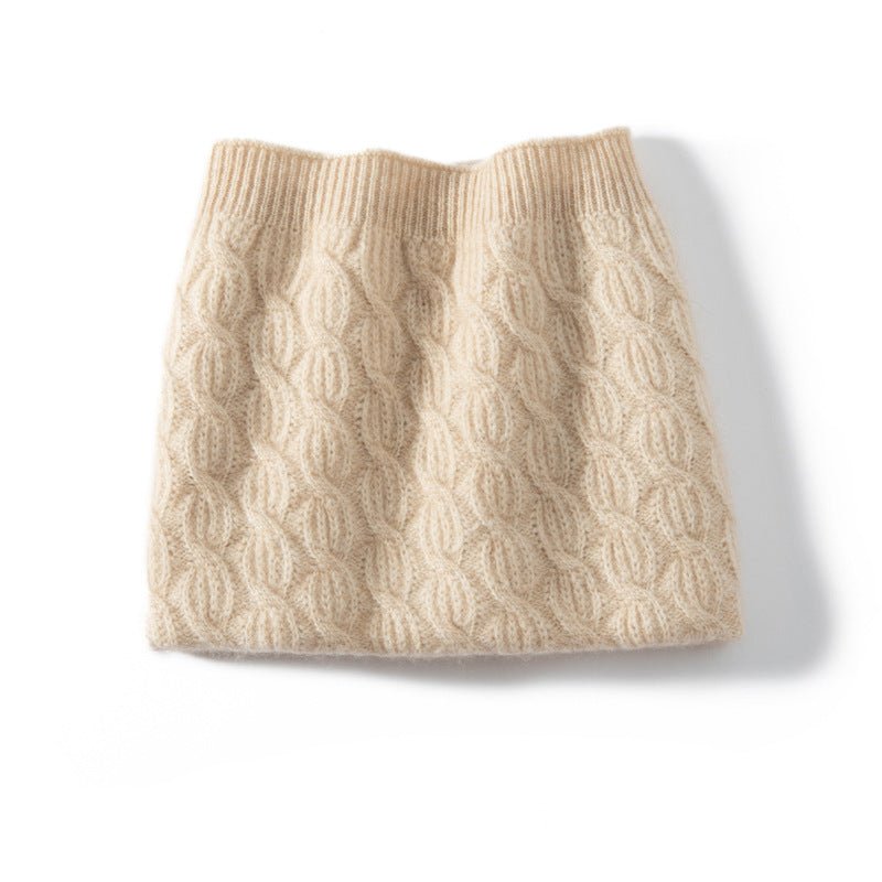 Cable Knit Cashmere Neck Warmer Snood Cashmere Neck Gaiter Cashmere Scarf