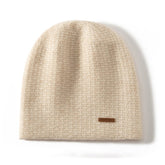 Cashmere Chunky Knit Beanie for Men and Women Cashmere Warm Hat for Fall Winter