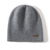 Cashmere Chunky Knit Beanie for Men and Women Cashmere Warm Hat for Fall Winter