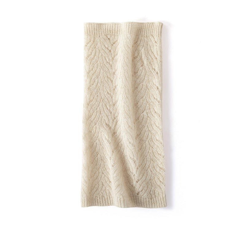 Cashmere Neck Gaiter Pure Cashmere Scarf for Men and Women Interlocking Braided Knit