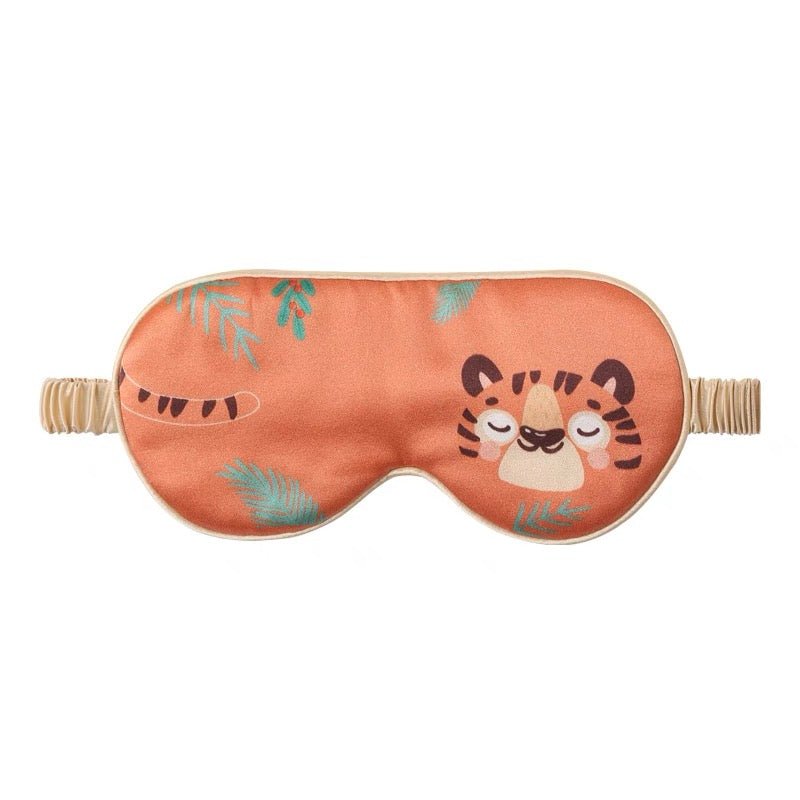 Cute Kids Silk Eye Mask Fun Educational Science Printed Silk Sleep Eye Mask