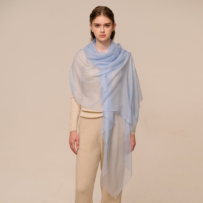 Featherlight Cashmere Scarf Oversized Cashmere Shawl Sheer Cashmere Wrap All Seasons