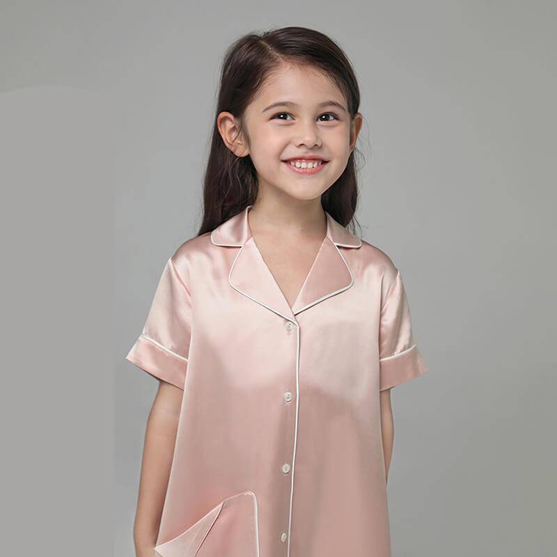 Girls Silk Nightshirt pure Silk Nightshirt Kids Silk Nightwear