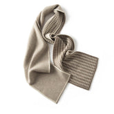 Houndstooth Cashmere Scarf Classic Soft Winter Cashmere Scarves 3 Colors