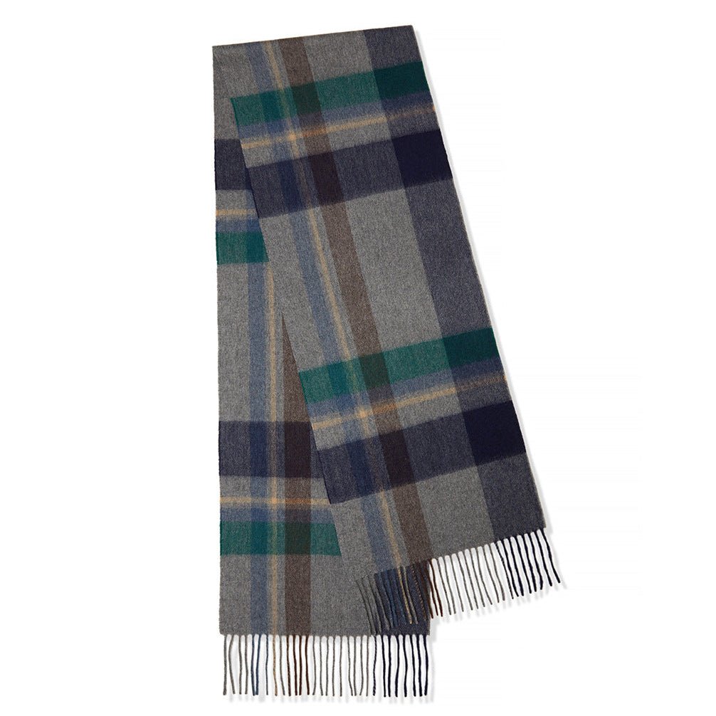 Long Cashmere Scarf with Tassel Plaid Cashmere Warps Multi Styles Winter Gifts