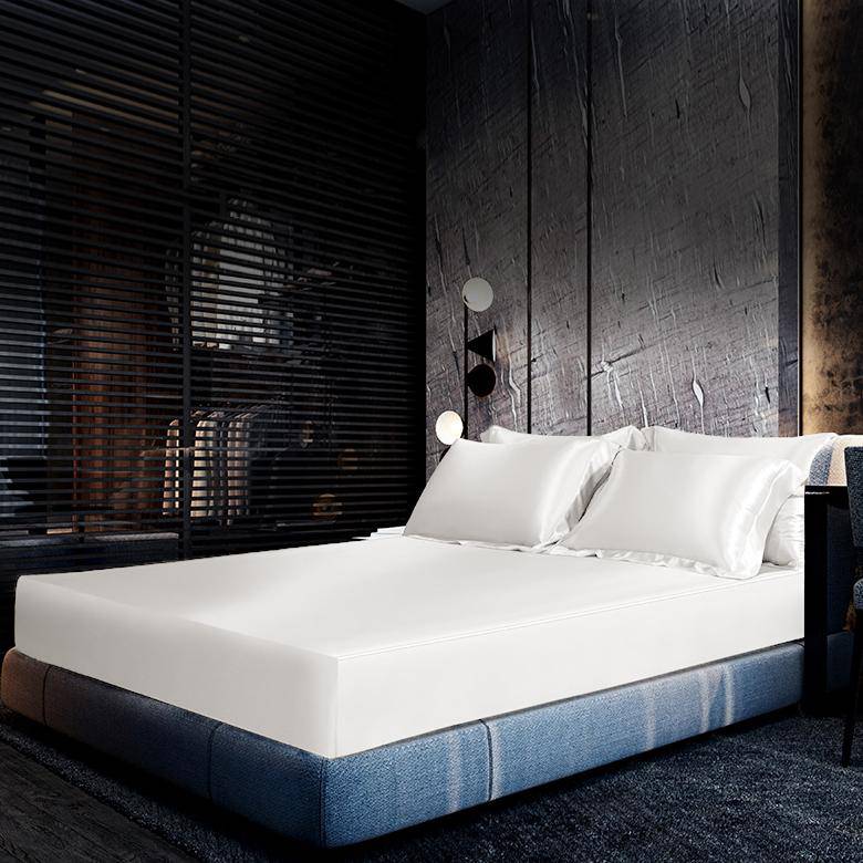 Luxury 100% Silk Bedding 19 Momme 1 Pcs Silk Fitted Sheet