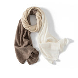 Luxury Cashmere Shawl Gradient Cashmere Knit Scarf Cashmere Stole
