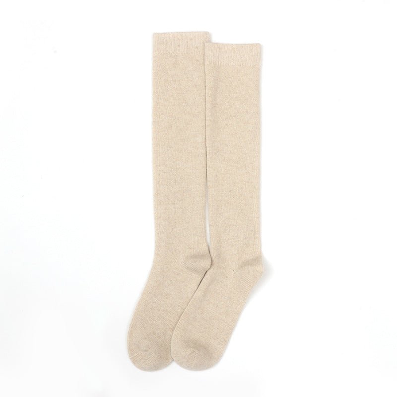 Mid Calf Cashmere Socks Lightweight Cashmere Crew Socks Cashmere Knit Socks