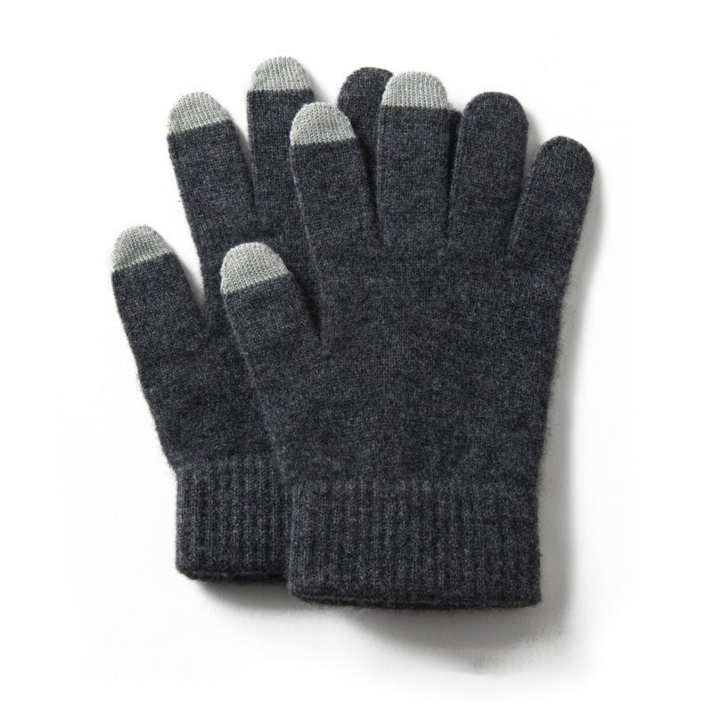 Pure Cashmere Gloves Ladies Soft Cashmere Knitted Gloves for Women and Men