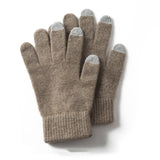 Pure Cashmere Gloves Ladies Soft Cashmere Knitted Gloves for Women and Men