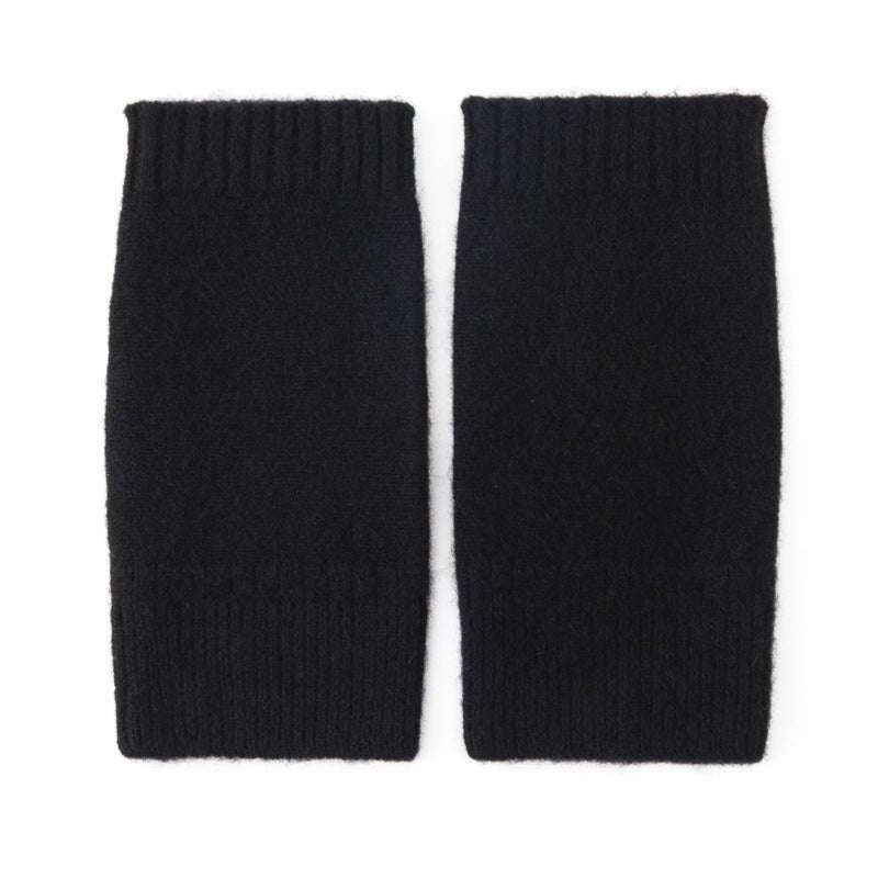 Pure Cashmere Knit Fingerless Gloves Cashmere Wrist Warmers Cashmere Mitts