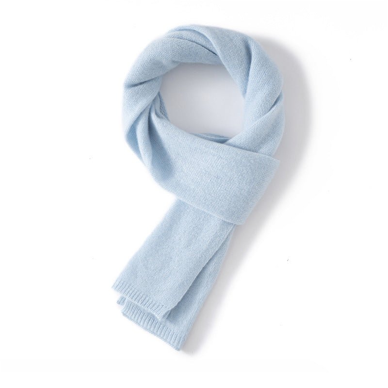 Short 100% Cashmere Scarf for Adults And Children Winter Scarf