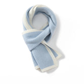 Short Cashmere Scarf for Kids and Women Cashmere Neck Warmer Mixed Colors