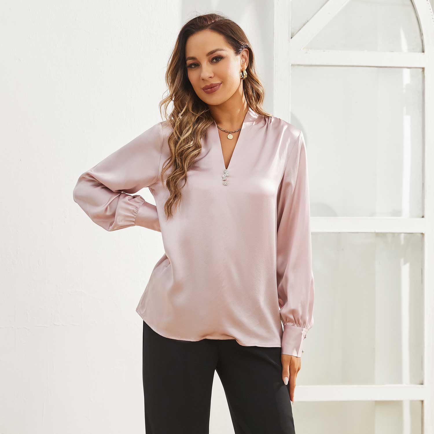 Silk Blouse For Women Silk Shirts 100% Mulberry Silk Top