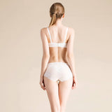 Silk Knitted Underwear Women's Lace Shorts Mulberry Silk Sexy White XS