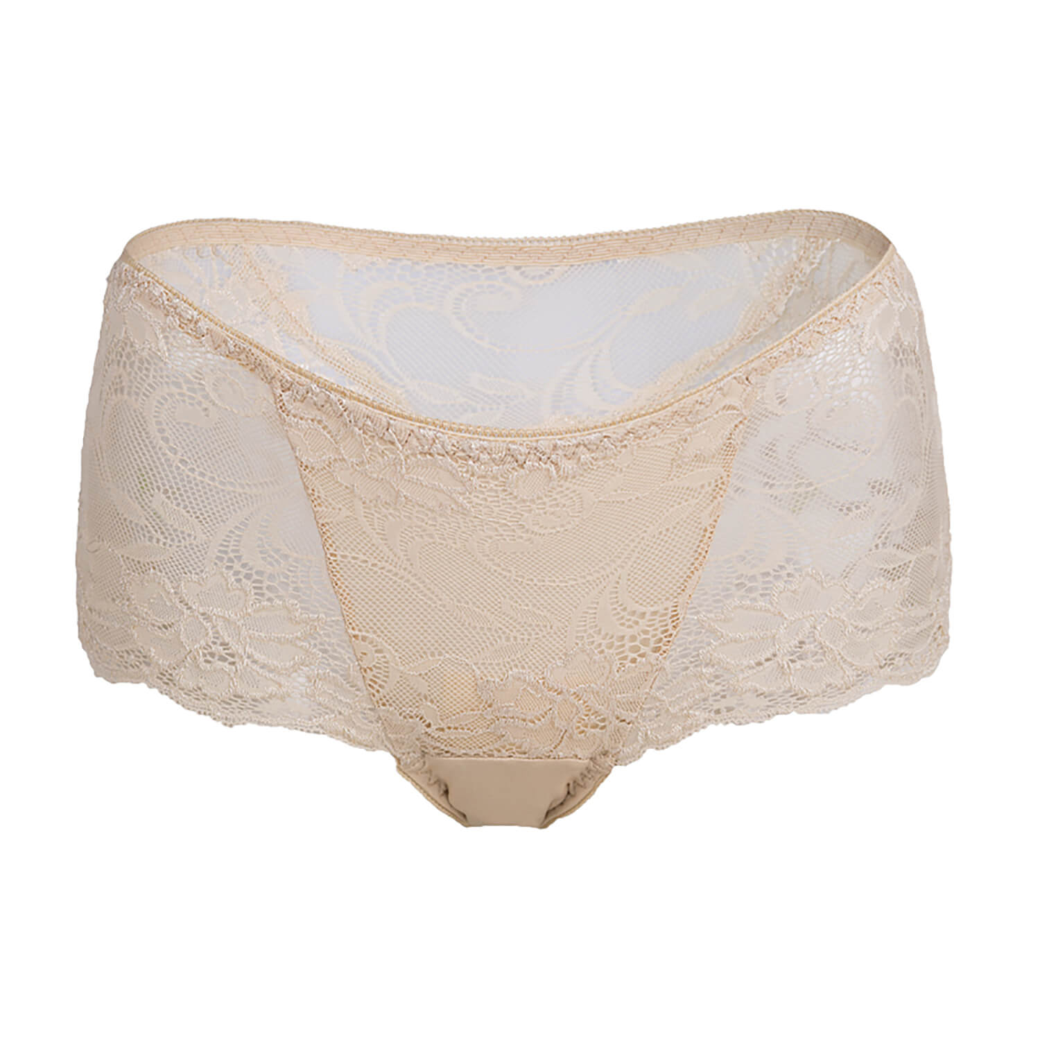 Silk Knitted Underwear Women's Lace Shorts Mulberry Silk Sexy Champagne S
