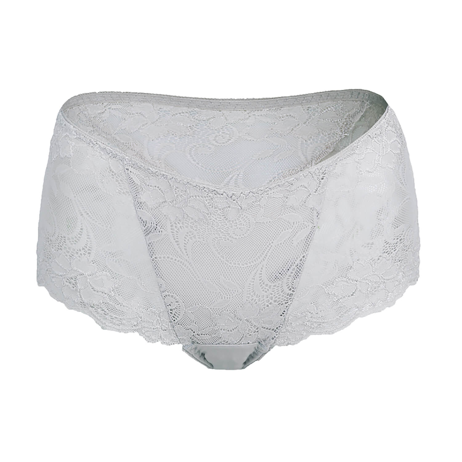 Silk Knitted Underwear Women's Lace Shorts Mulberry Silk Sexy White XS