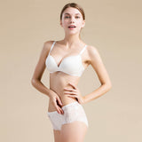 Silk Knitted Underwear Women's Lace Shorts Mulberry Silk Sexy White XS
