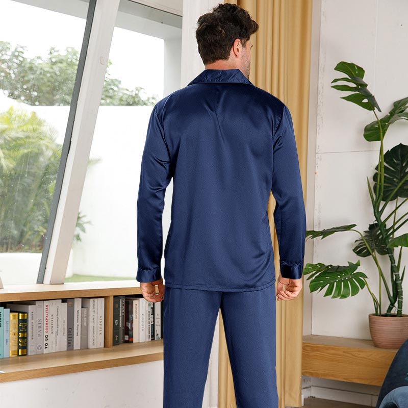 Silk Pajamas for Men 100% Real Silk Pajamas Set