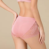 Silk panties women's lace seamless mulberry silk knitted boxer briefs