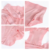 Silk Underwear Lace Seamless Briefs Mulberry Silk Thin Underwear Pink S