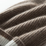 Thick Cashmere Knit Beanie Soft Cashmere Warm Double Layer Beanie Hats