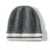 Thick Cashmere Knit Beanie Soft Cashmere Warm Double Layer Beanie Hats
