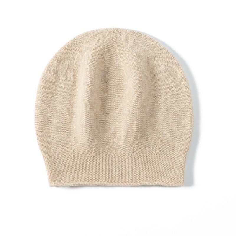 Unisex Warm Winter Hat Cashmere Beanie Hat Cashmere Double - Layered Ski Cap