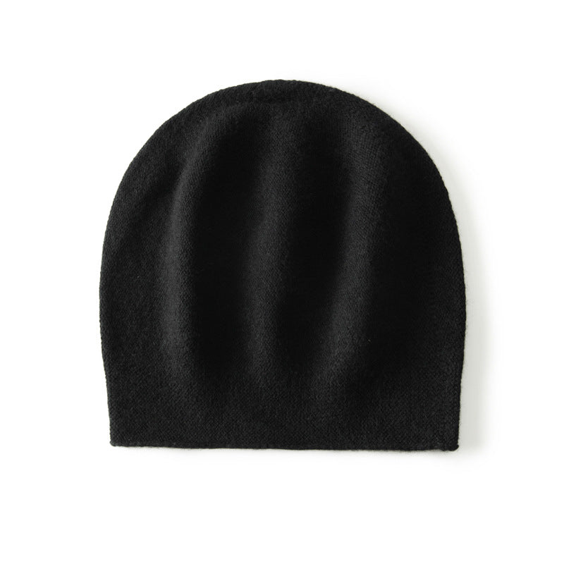 Unisex Warm Winter Hat Cashmere Beanie Hat Cashmere Double - Layered Ski Cap