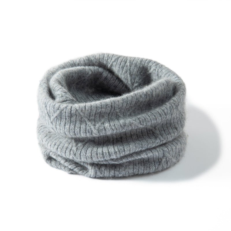 Women and Men Thick Knitted Infinity Circle Loop Scarf Double - Layer Cashmere Neck Gaiter