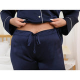 Women Plus Size Silk Pajamas 100% Silk Two Piece Pjs