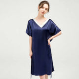 Women Pure Silk Nightdress V Neck 100% Silk Sleepwear