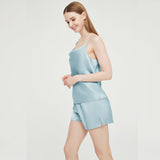 Women Silk Cami Set 100% Cowl Neck Silk Camisole Set