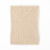Womens Cashmere Neck Warmer Multicolor Cashmere Knit Snood Scarf Mocha Wave M