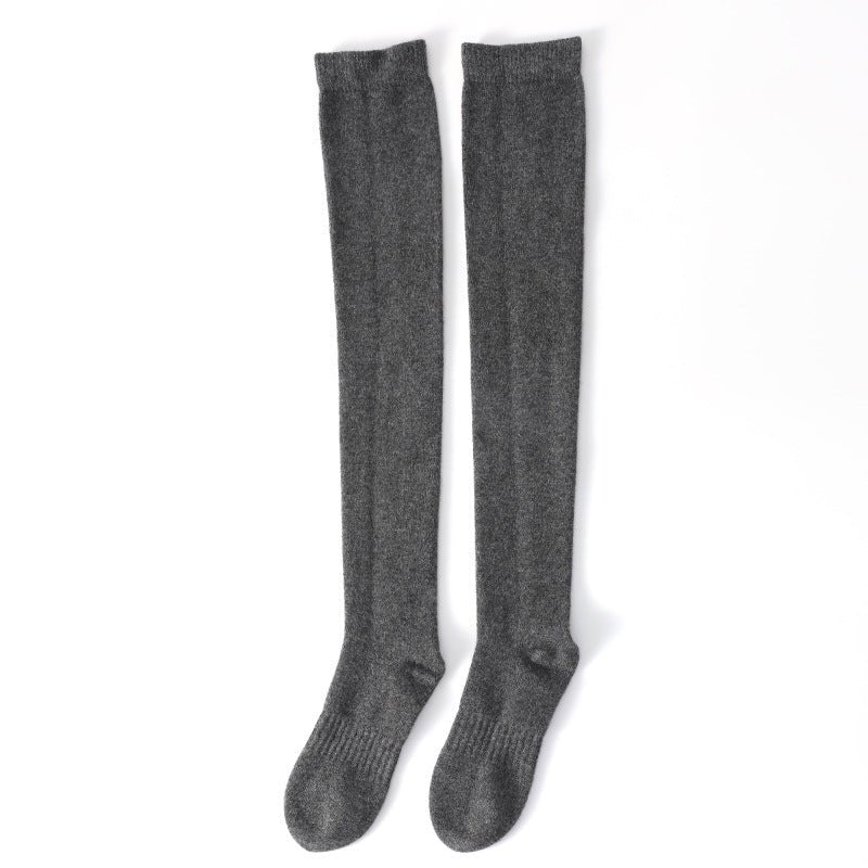 Womens Cashmere Stockings Cashmere Thigh High Socks Leg Warmers