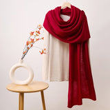 Women's Long Cashmere Shawl and Wraps Large Soft Solid Cashmere Scarf