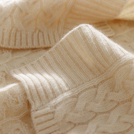 Womens Long Cable Knit Cashmere Cardigan Open Front Coat With Pockets