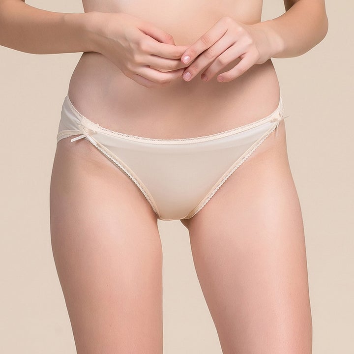 Womens Sexy Silk Bikini Panties Soft Lace Silk Underwear