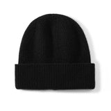 100% Cashmere Beanie Hat for Women and Men, Luxury Lightweight Cashmere Cap for Winter - slipintosoft