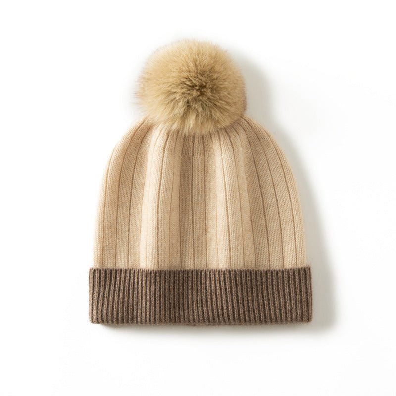 100% Cashmere Hat for Women, Luxury Real Cashmere hat for Winter Soft and Warm - slipintosoft